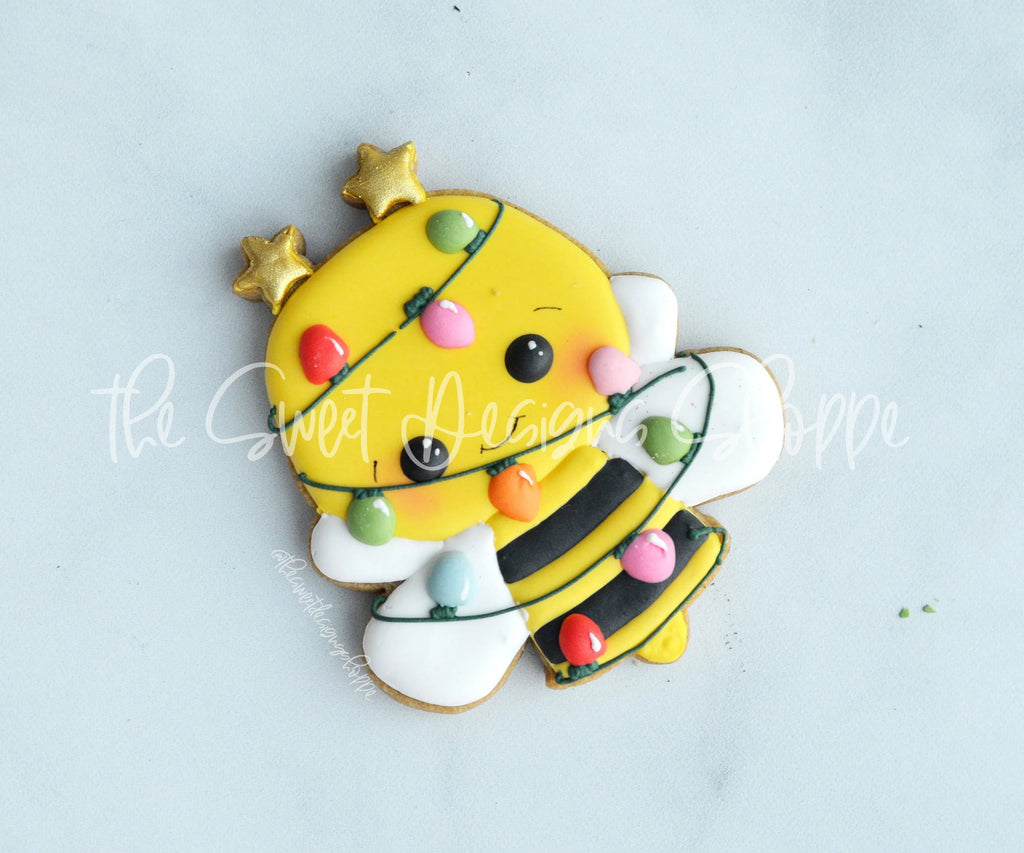 Cookie Cutters - Christmas Bee - Cookie Cutter - The Sweet Designs Shoppe - - ALL, Animals, Animals and Insects, Christmas, Christmas / Winter, Christmas Cookies, Cookie Cutter, Promocode