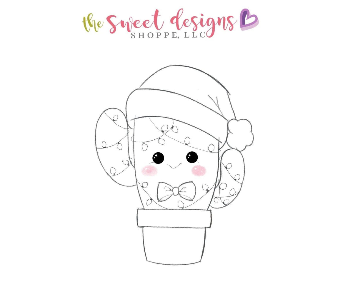 Cookie Cutters - Christmas Cactus - Cookie Cutter - The Sweet Designs Shoppe - TSDS - - ALL,Cactus,Christmas / Winter,Cookie Cutter,Mexico,Nature,Promocode,STL,Trees Leaves and Flowers