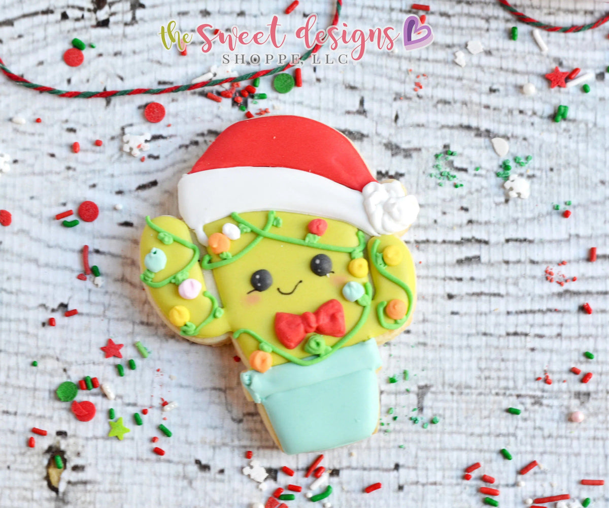 Cookie Cutters - Christmas Cactus - Cookie Cutter - The Sweet Designs Shoppe - TSDS - - ALL,Cactus,Christmas / Winter,Cookie Cutter,Mexico,Nature,Promocode,STL,Trees Leaves and Flowers