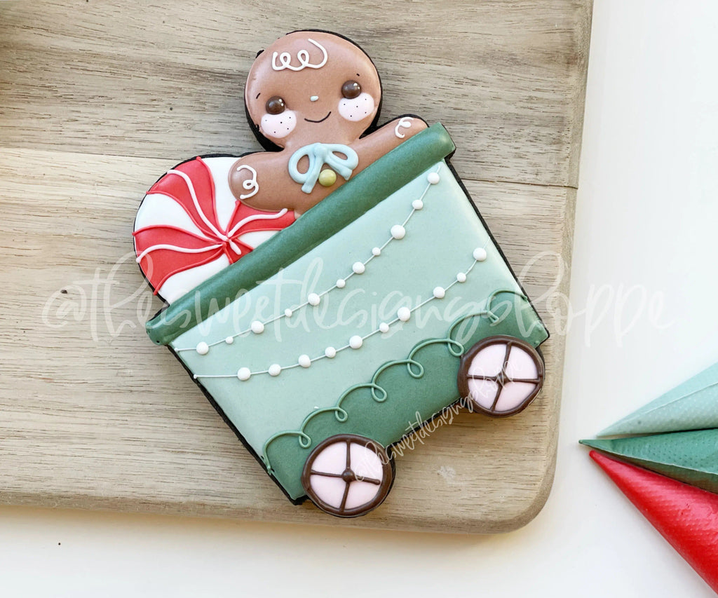 Cookie Cutters - Christmas Candy Train Set - Set of 3 - Cookie Cutters - The Sweet Designs Shoppe - TSDS - - ALL,Baby / Kids,baby toys,Christmas,Christmas / Winter,Christmas Cookies,Cookie Cutter,Ginger bread,Gingerbread,groovy,kids,Kids / Fantasy,Mini Set,Mini Sets,Promocode,regular sets,Retro,set,sets,STL,toys