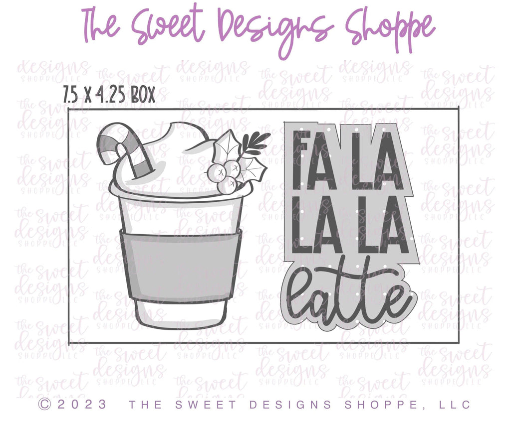 Cookie Cutters - Christmas Coffee Latte Set - 2 Piece Set - Cookie Cutters - The Sweet Designs Shoppe - TSDS - - ALL,Christmas,Christmas / Winter,Christmas Cookies,Cookie Cutter,Promocode,regular sets,set,sets,STL