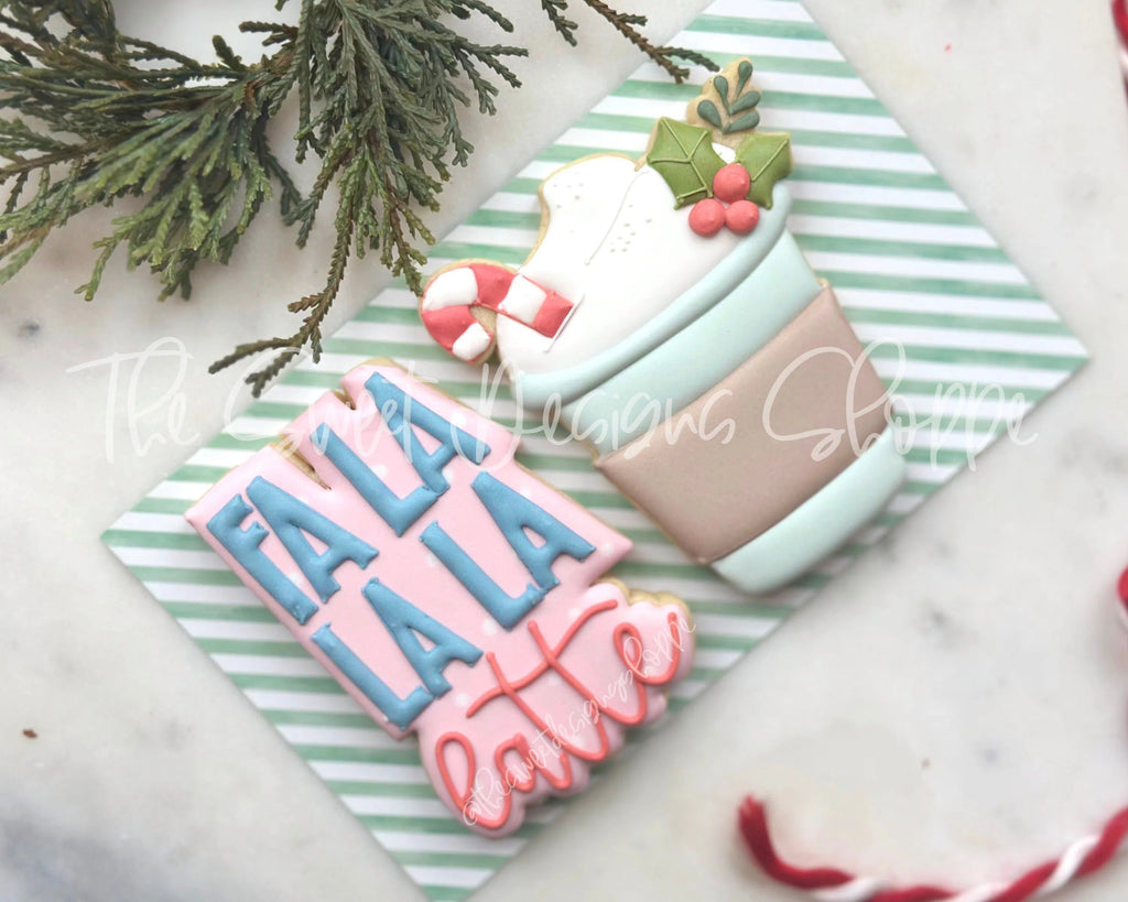 Cookie Cutters - Christmas Coffee Latte Set - 2 Piece Set - Cookie Cutters - The Sweet Designs Shoppe - TSDS - - ALL,Christmas,Christmas / Winter,Christmas Cookies,Cookie Cutter,Promocode,regular sets,set,sets,STL