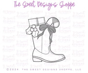 Cookie Cutters - Christmas Cowboy Boot - Cookie Cutter - The Sweet Designs Shoppe - TSDS - - ALL,Christmas,Christmas / Winter,Christmas Cookies,Cookie Cutter,Cowboy,Promocode,STL