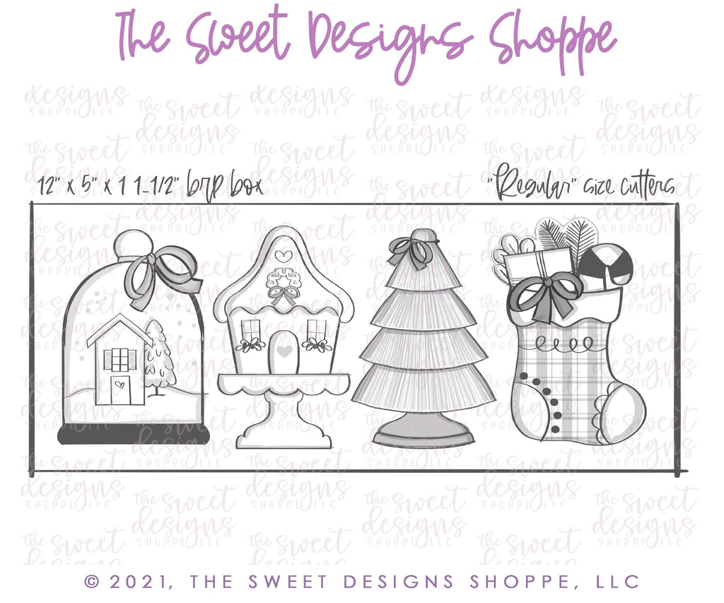 Cookie Cutters - Christmas Decorations Set - Set of 4 - Cookie Cutters - The Sweet Designs Shoppe - TSDS - - ALL,Christmas,Christmas / Winter,Christmas Cookies,Cookie Cutter,Mini Sets,Promocode,regular sets,set