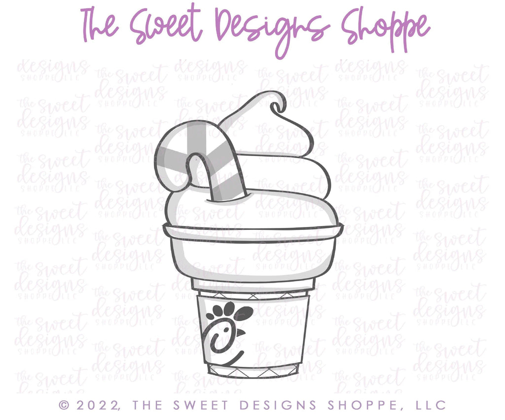 Cookie Cutters - Christmas Ice Cream - Cookie Cutter - The Sweet Designs Shoppe - - ALL, Christmas, Christmas / Winter, Cookie Cutter, fast food, Food, Food & Beverages, Ice Cream, icecream, Misc, Miscellaneous, pop, popscicle, Promocode, Sweet, Sweets