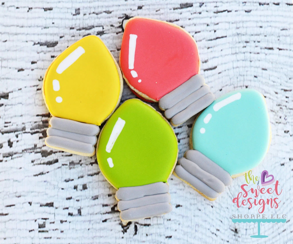 Cookie Cutters - Christmas Light 2016 v2 - Cookie Cutter - The Sweet Designs Shoppe - TSDS - - ALL,Christmas / Winter,Cookie Cutter,Decoration,light,Promocode,STL