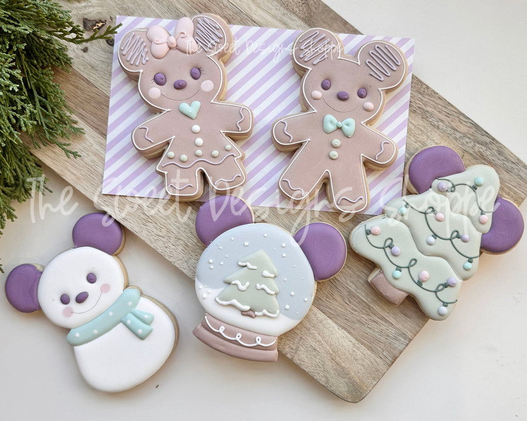 Cookie Cutters - Christmas Mouse Cookie Cutters Set - Set of 5 - Cookie Cutters - The Sweet Designs Shoppe - TSDS - - ALL,Christmas,Christmas / Winter,Christmas Cookies,Cookie Cutter,cookies for Santa,Ginger boy,ginger bread,Ginger girl,gingerbread,gingerbread man,Mini Sets,Promocode,regular sets,set,Snack Theme park,Snowman,STL,Theme Park,Theme park Snack