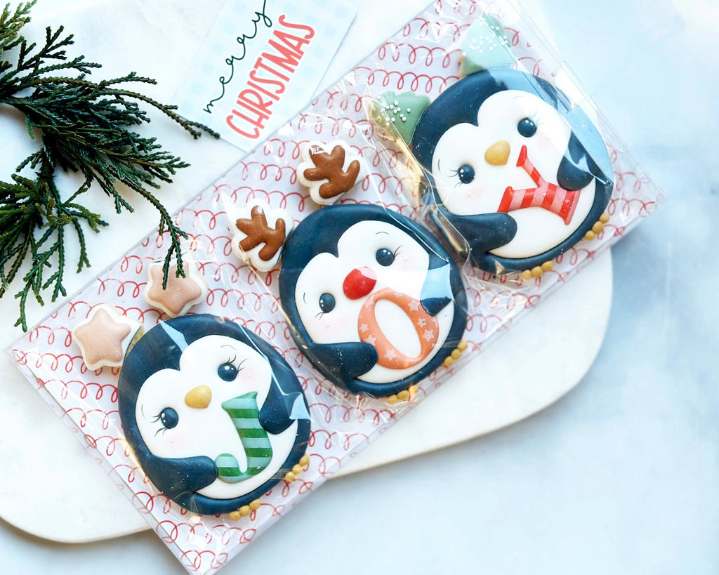 Cookie Cutters - Christmas Penguins Set - Cookie Cutters set - Set of 3 - Cookie Cutters - The Sweet Designs Shoppe - TSDS - - abc,ALL,Animal,Animals,Animals and Insects,Christmas,Christmas / Winter,Cookie Cutter,Mini Sets,Promocode,regular sets,set