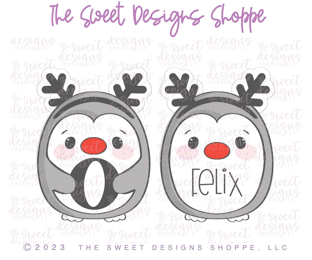 Cookie Cutters - Christmas Penguins Set - Cookie Cutters set - Set of 3 - Cookie Cutters - The Sweet Designs Shoppe - TSDS - - abc,ALL,Animal,Animals,Animals and Insects,Christmas,Christmas / Winter,Cookie Cutter,Mini Sets,Promocode,regular sets,set
