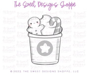 Cookie Cutters - Christmas Plastic Coffee Cup - Cookie Cutter - The Sweet Designs Shoppe - TSDS - - ALL,beverage,Christmas,Christmas / Winter,Coffee,Cookie Cutter,Food,Food & Beverages,Food and Beverage,mug,mugs,Promocode,sips,STL