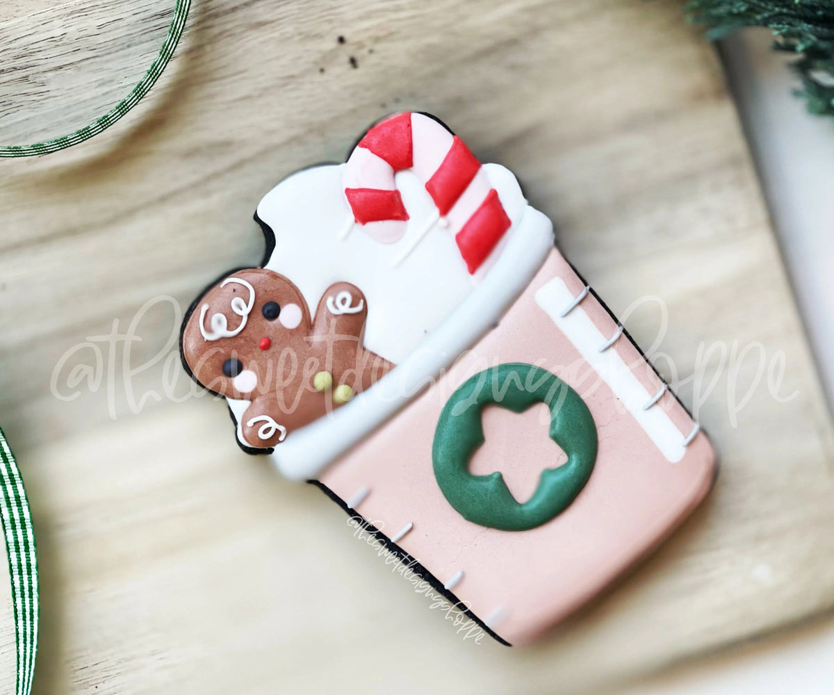 Cookie Cutters - Christmas Plastic Coffee Cup - Cookie Cutter - The Sweet Designs Shoppe - TSDS - - ALL,beverage,Christmas,Christmas / Winter,Coffee,Cookie Cutter,Food,Food & Beverages,Food and Beverage,mug,mugs,Promocode,sips,STL