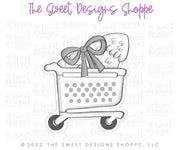 Cookie Cutters - Christmas Shopping Cart - Cookie Cutter - The Sweet Designs Shoppe - TSDS - - ALL,buggy,Christmas,Christmas / Winter,Christmas Cookies,Cookie Cutter,Misc,Miscelaneous,Miscellaneous,Promocode,shop,STL,target
