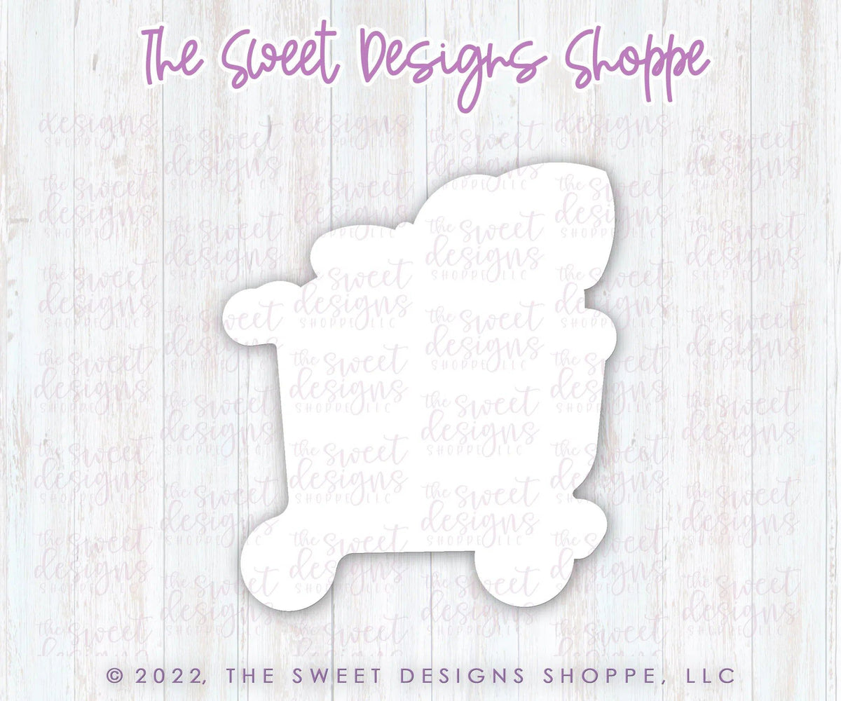 Cookie Cutters - Christmas Shopping Cart - Cookie Cutter - The Sweet Designs Shoppe - TSDS - - ALL,buggy,Christmas,Christmas / Winter,Christmas Cookies,Cookie Cutter,Misc,Miscelaneous,Miscellaneous,Promocode,shop,STL,target