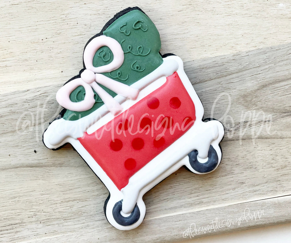 Cookie Cutters - Christmas Shopping Cart - Cookie Cutter - The Sweet Designs Shoppe - - ALL, buggy, Christmas, Christmas / Winter, Christmas Cookies, Cookie Cutter, Misc, Miscelaneous, Miscellaneous, Promocode, shop, target