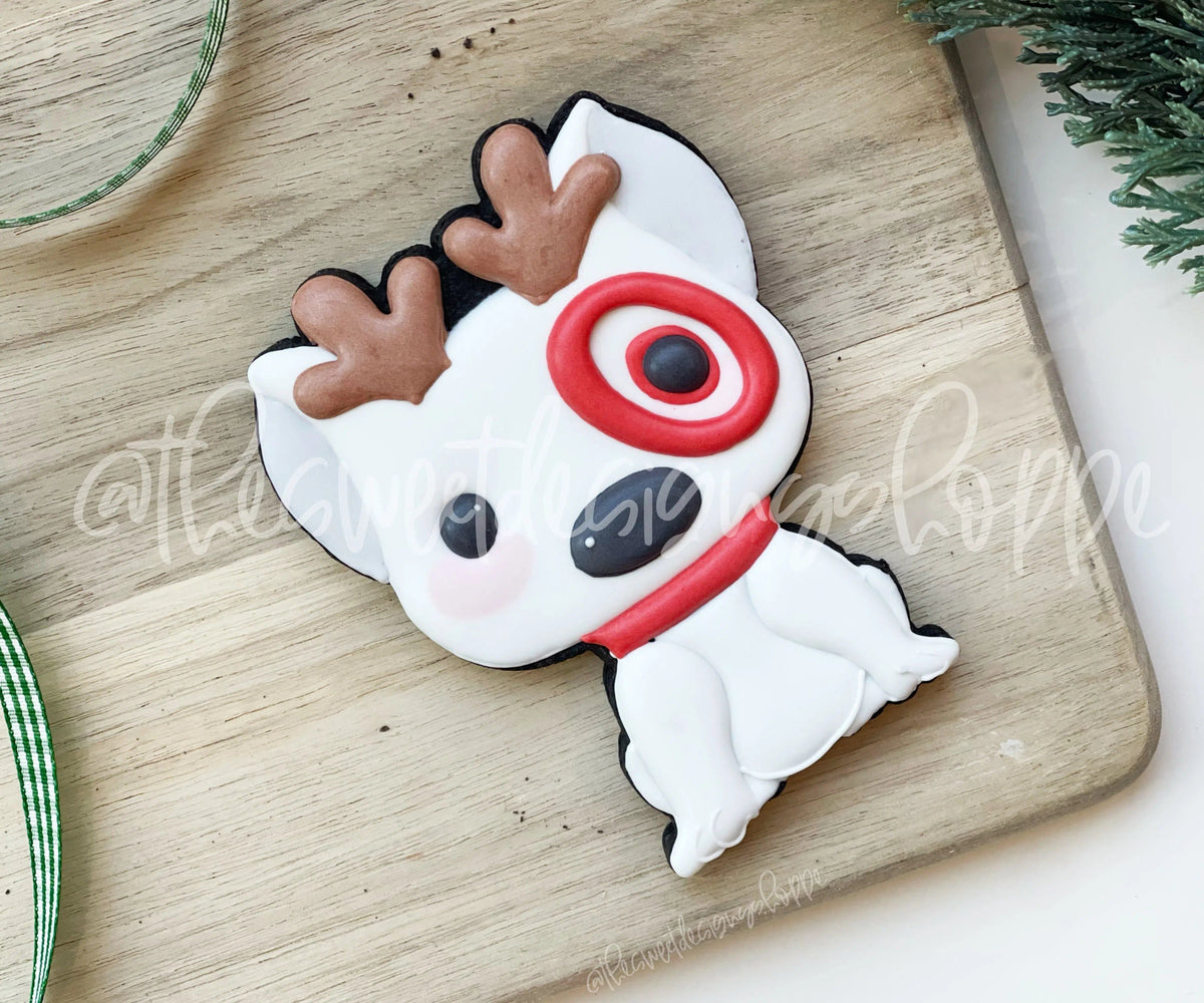 Cookie Cutters - Christmas Shopping Dog - Cookie Cutter - The Sweet Designs Shoppe - TSDS - - ALL,Animal,Animals,Animals and Insects,Christmas,Christmas / Winter,Cookie Cutter,dog,Misc,Miscelaneous,Miscellaneous,Promocode,STL,Target