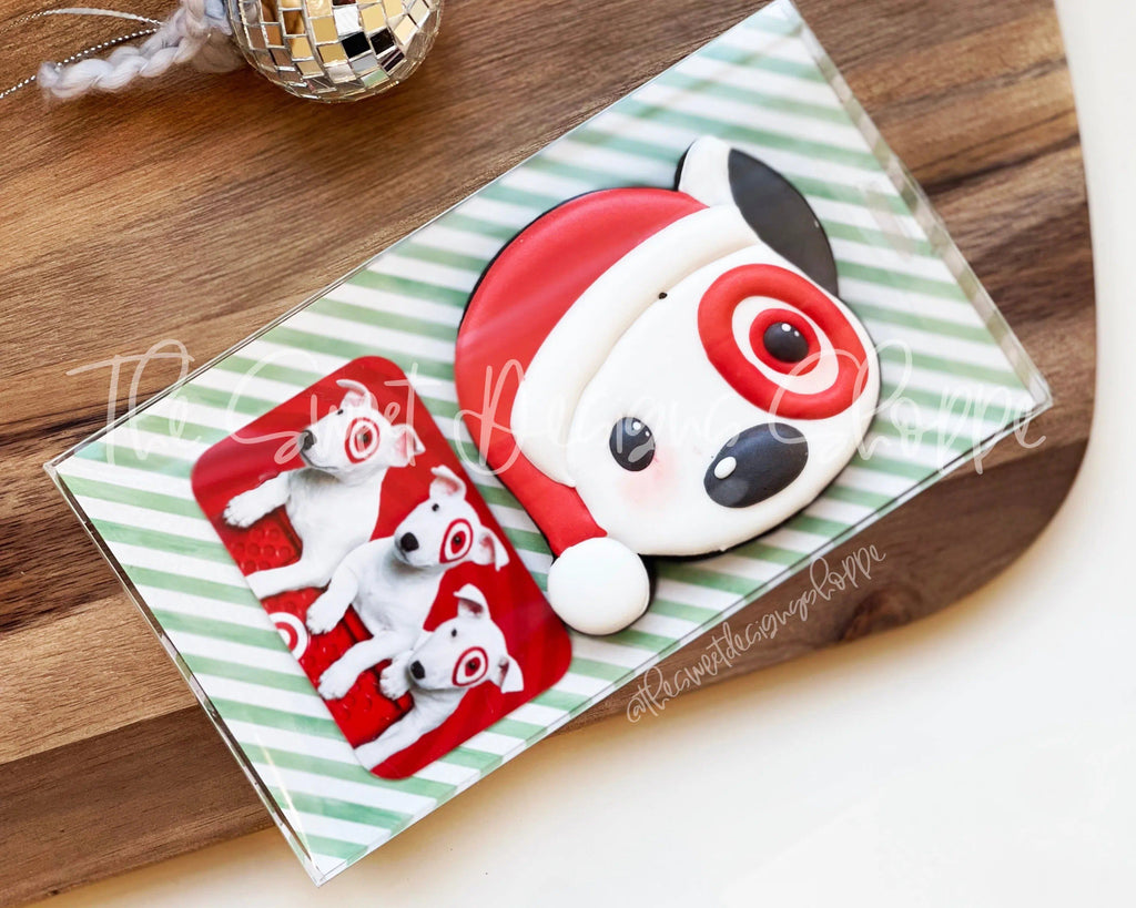 Cookie Cutters - Christmas Shopping Dog Face - Cookie Cutter - The Sweet Designs Shoppe - TSDS - - ALL,Animal,Animals,Animals and Insects,Christmas,Christmas / Winter,Christmas Cookies,Cookie Cutter,dog,dog face,dogface,Misc,Miscelaneous,Miscellaneous,Promocode,STL,target