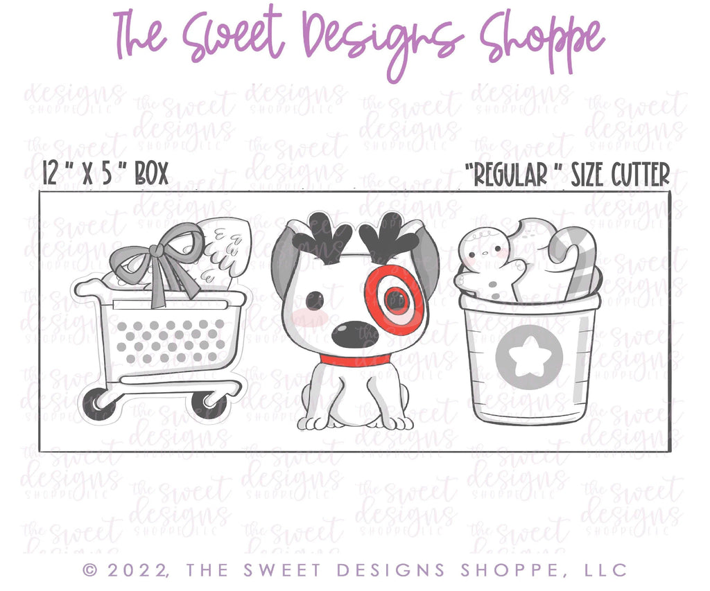Cookie Cutters - Christmas Shopping - Set of 3 - Cookie Cutters - The Sweet Designs Shoppe - TSDS - - ALL,Christmas,Christmas / Winter,Christmas Cookies,Cookie Cutter,Fall,Mini Set,Mini Sets,Promocode,regular sets,Retro,set,sets,shop,shopping,STL,Target