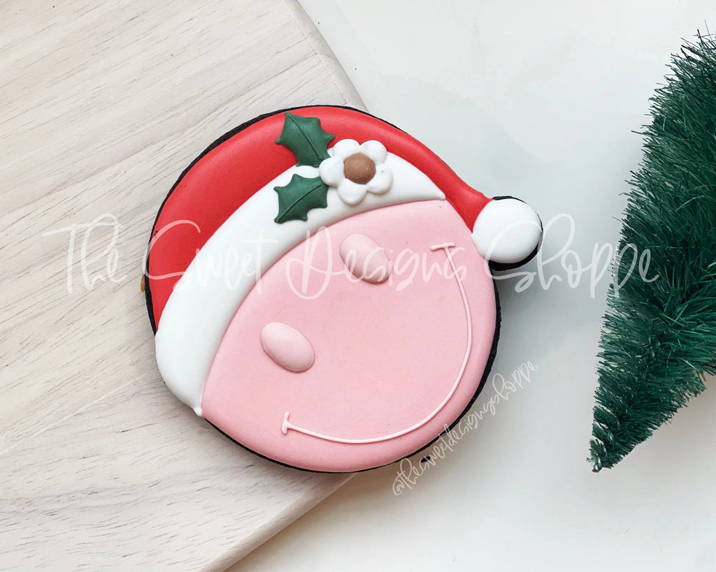 Cookie Cutters - Christmas Smiley Face - Cookie Cutter - The Sweet Designs Shoppe - TSDS - - ALL,boho,Christmas,Christmas / Winter,Cookie Cutter,emogi,Misc,Miscelaneous,Miscellaneous,Promocode,Retro