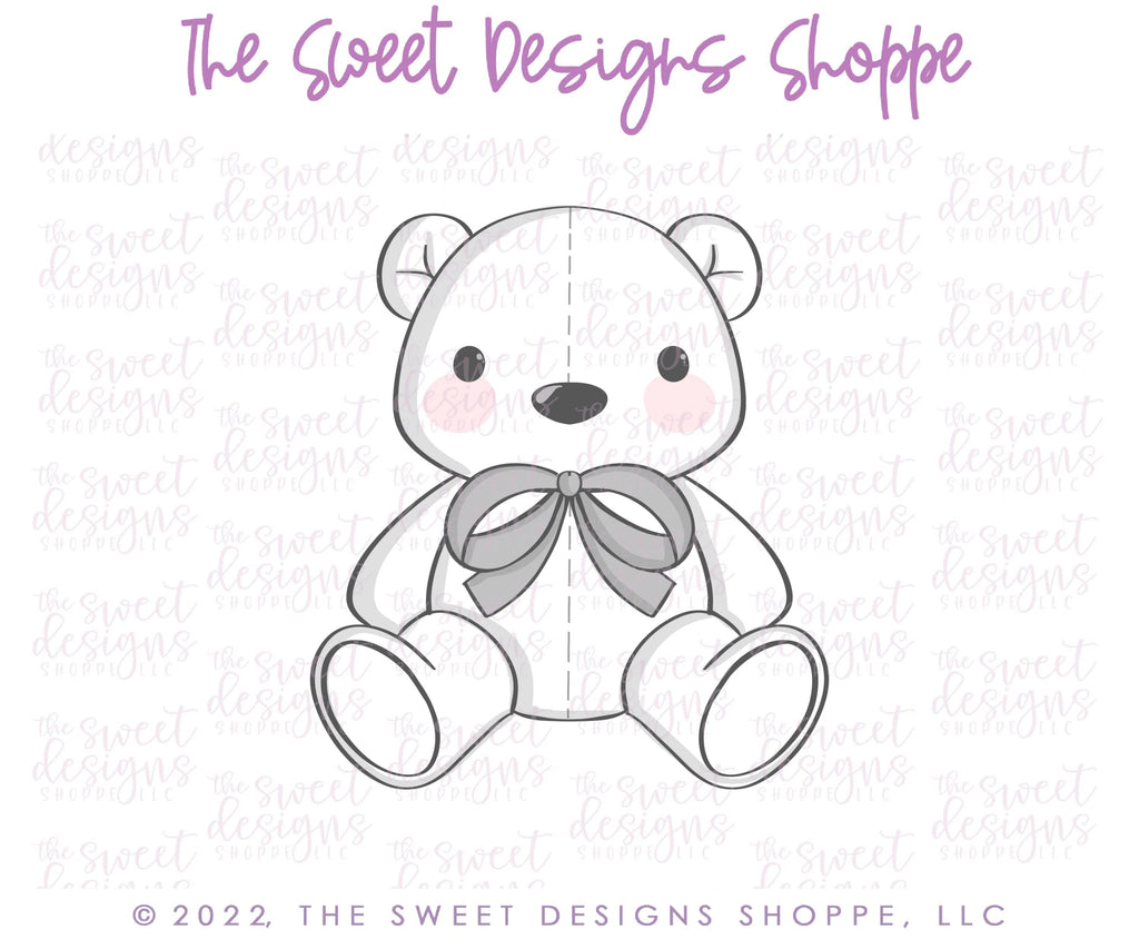 Cookie Cutters - Christmas Teddy Bear - Cookie Cutter - Sweet Designs Shoppe - - Accesories, Accessories, accessory, ALL, Baby, Baby / Kids, baby toys, Christmas, Christmas / Winter, Clothing / Accessories, Cookie Cutter, kids, Kids / Fantasy, Promocode, toy, toys