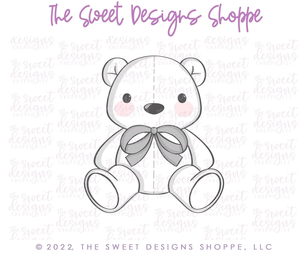 Cookie Cutters - Christmas Teddy Bear - Cookie Cutter - The Sweet Designs Shoppe - - Accesories, Accessories, accessory, ALL, Baby, Baby / Kids, baby toys, Christmas, Christmas / Winter, Clothing / Accessories, Cookie Cutter, kids, Kids / Fantasy, Promocode, toy, toys