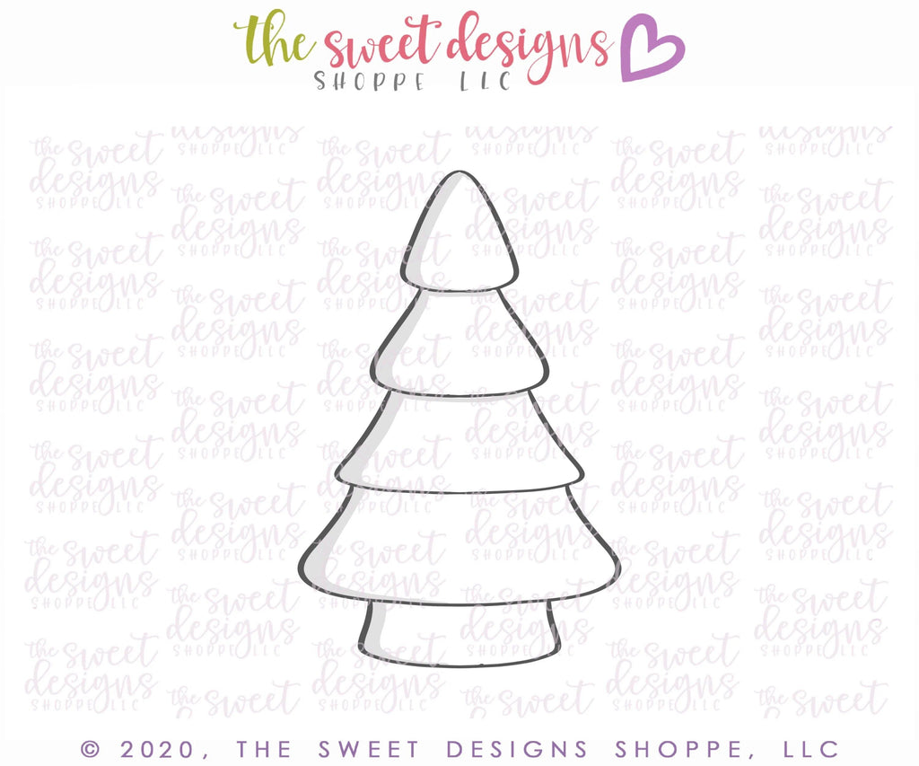 Cookie Cutters - Christmas Tree 01 - Cookie Cutter - The Sweet Designs Shoppe - - ALL, Christmas, Christmas / Winter, Christmas Cookies, Cookie Cutter, nature, Promocode