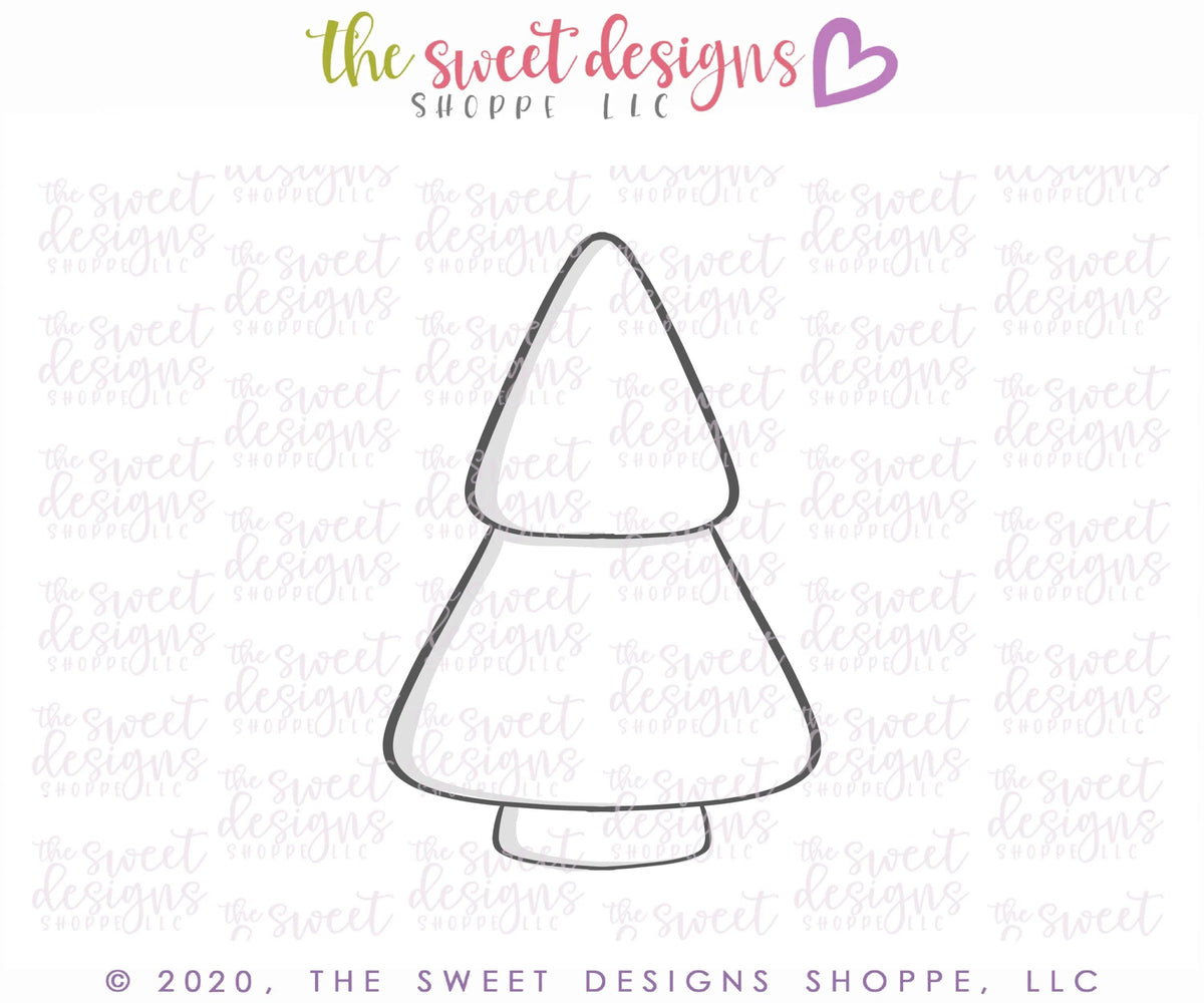 Cookie Cutters - Christmas Tree 04 - Cookie Cutter - The Sweet Designs Shoppe - TSDS - - ALL,Christmas,Christmas / Winter,Christmas Cookies,Cookie Cutter,nature,Promocode,STL