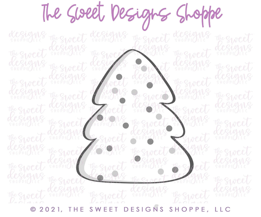 Cookie Cutters - Christmas Tree Frosted Cracker- Cookie Cutter - The Sweet Designs Shoppe - TSDS - - ALL,Christmas,Christmas / Winter,Christmas Cookies,Christmas Tree,Cookie Cutter,cracker,Frosted Cracker,nature,Promocode,Tree
