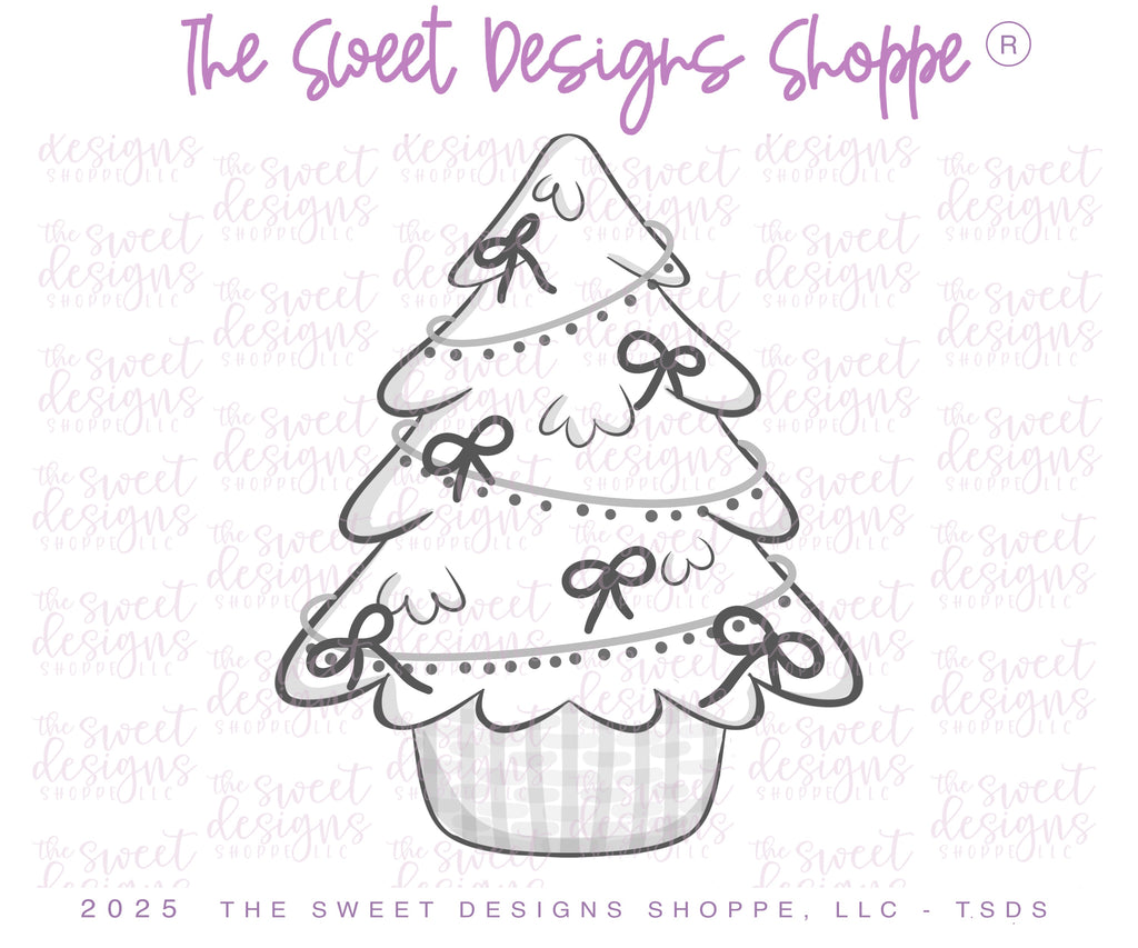 Cookie Cutters - Christmas Tree in Basket - Cookie Cutter - The Sweet Designs Shoppe - TSDS - - ALL,Christmas,Christmas / Winter,Cookie Cutter,Nature,new,Promocode,STL