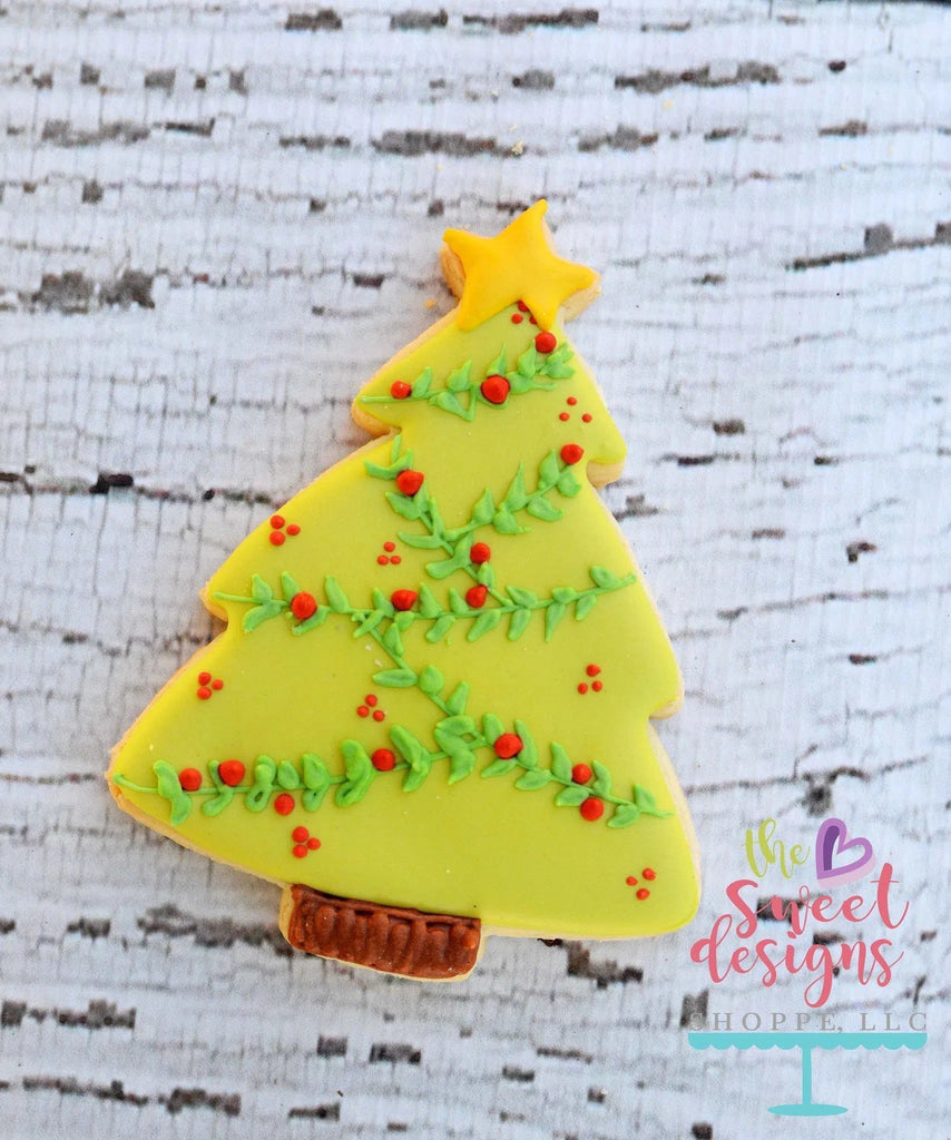 Cookie Cutters - Christmas Tree with Star v2- Cookie Cutter - The Sweet Designs Shoppe - - ALL, Christmas / Winter, Cookie Cutter, Decoration, Forest, Nature, Promocode, Woodland