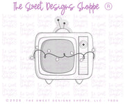 Cookie Cutters - Christmas Vintage TV - Cookie Cutter - The Sweet Designs Shoppe - TSDS - - ALL,christmas tv,christmas vintage tv,Cookie Cutter,hobbie,Hobbies,Miscelaneous,Miscellaneous,Promocode,STL,TV