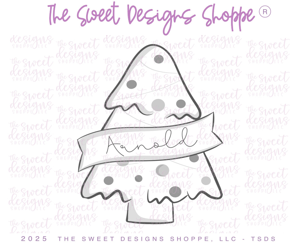 Cookie Cutters - Christmas with Ribbon Cookie Cutter Set - Set of 3 - Cookie Cutters - The Sweet Designs Shoppe - TSDS - - ALL,Christmas,Christmas / Winter,Cookie Cutter,new,PLAQUES HANDLETTERING,Promocode,regular sets,set,STL