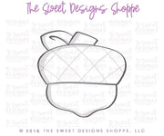 Cookie Cutters - Chubby Acorn 2018 v2- Cookie Cutter - The Sweet Designs Shoppe - TSDS - - ALL,Cookie Cutter,Fall / Halloween,Fall / Thanksgiving,Fall Woodlands,Nature,Promocode,STL,Thanksgiving,Trees Leaves and Flowers,v2,Woodlands