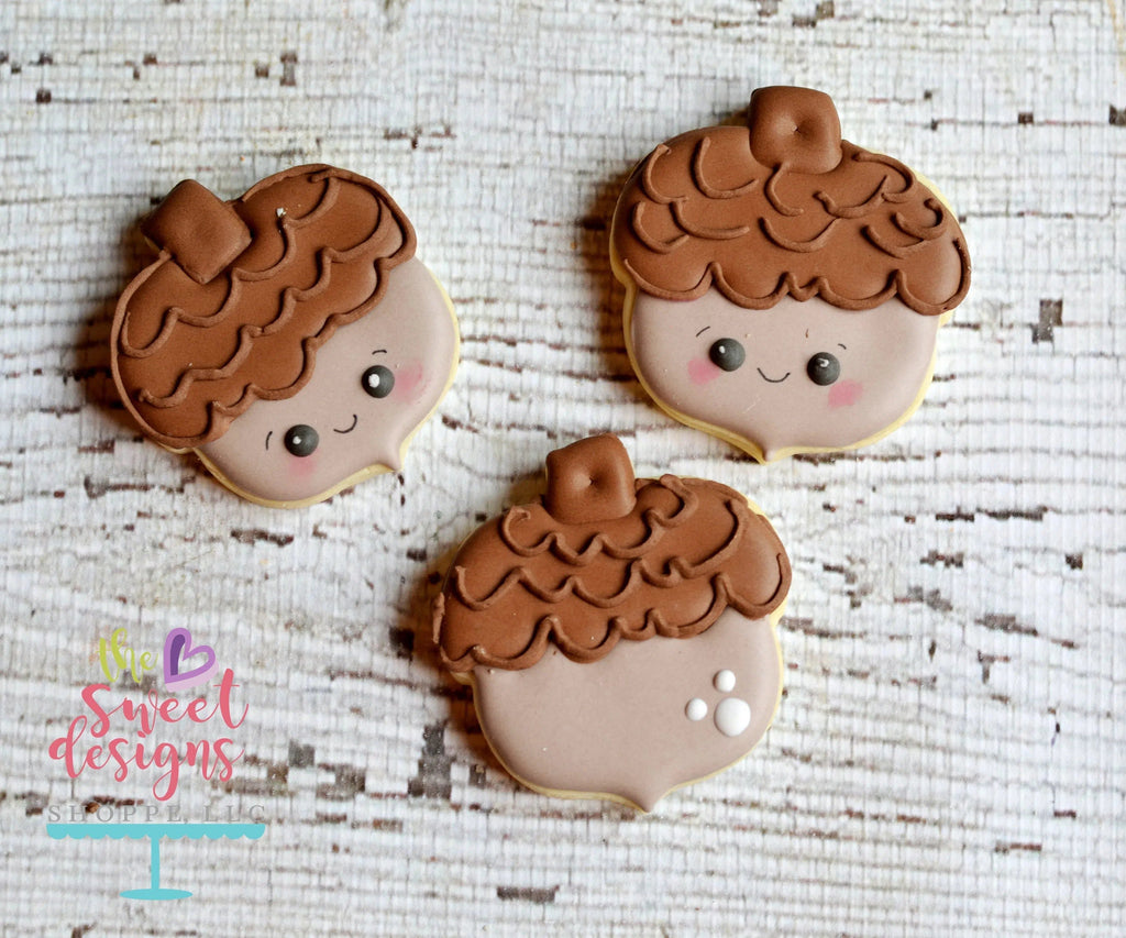 Cookie Cutters - Chubby Acorn - Cookie Cutter - The Sweet Designs Shoppe - TSDS - - ALL,Cookie Cutter,Fall / Halloween,Fall / Thanksgiving,Fall Woodlands,Nature,Promocode,Thanksgiving,Trees Leaves and Flowers,Woodlands
