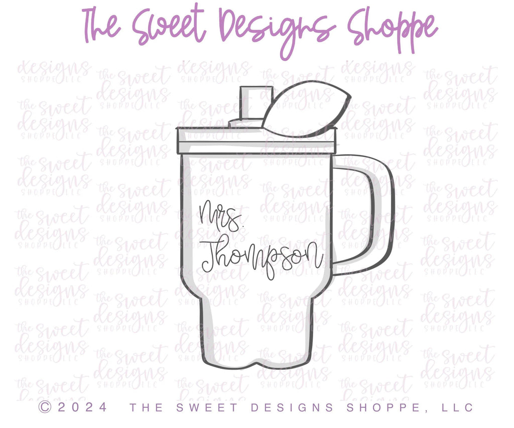 Cookie Cutters - Chubby Apple Tumbler - Cookie Cutter - The Sweet Designs Shoppe - - ALL, Apple tumbler, beverage, beverages, Coffee, Cookie Cutter, drink, Food & Beverages, Food and Beverage, Nurse Appreciation, Promocode, SODA, Stanley, Teach, Teacher, Teacher Appreciation, Tumbler, Yeti