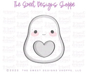 Cookie Cutters - Chubby Avocado - Cookie Cutter - The Sweet Designs Shoppe - TSDS - - ALL,Cookie Cutter,Food,Food and Beverage,Food beverages,Fruits and Vegetables,Promocode,Valentines