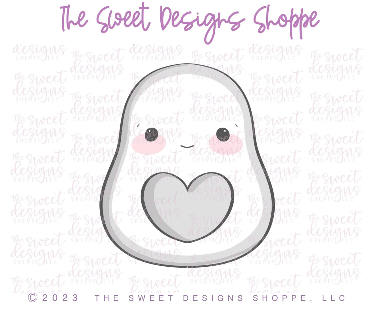 Cookie Cutters - Chubby Avocado - Cookie Cutter - The Sweet Designs Shoppe - TSDS - - ALL,Cookie Cutter,Food,Food and Beverage,Food beverages,Fruits and Vegetables,Promocode,Valentines