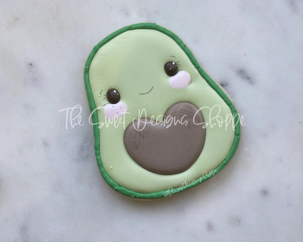 Cookie Cutters - Chubby Avocado - Cookie Cutter - The Sweet Designs Shoppe - TSDS - - ALL,Cookie Cutter,Food,Food and Beverage,Food beverages,Fruits and Vegetables,Promocode,Valentines