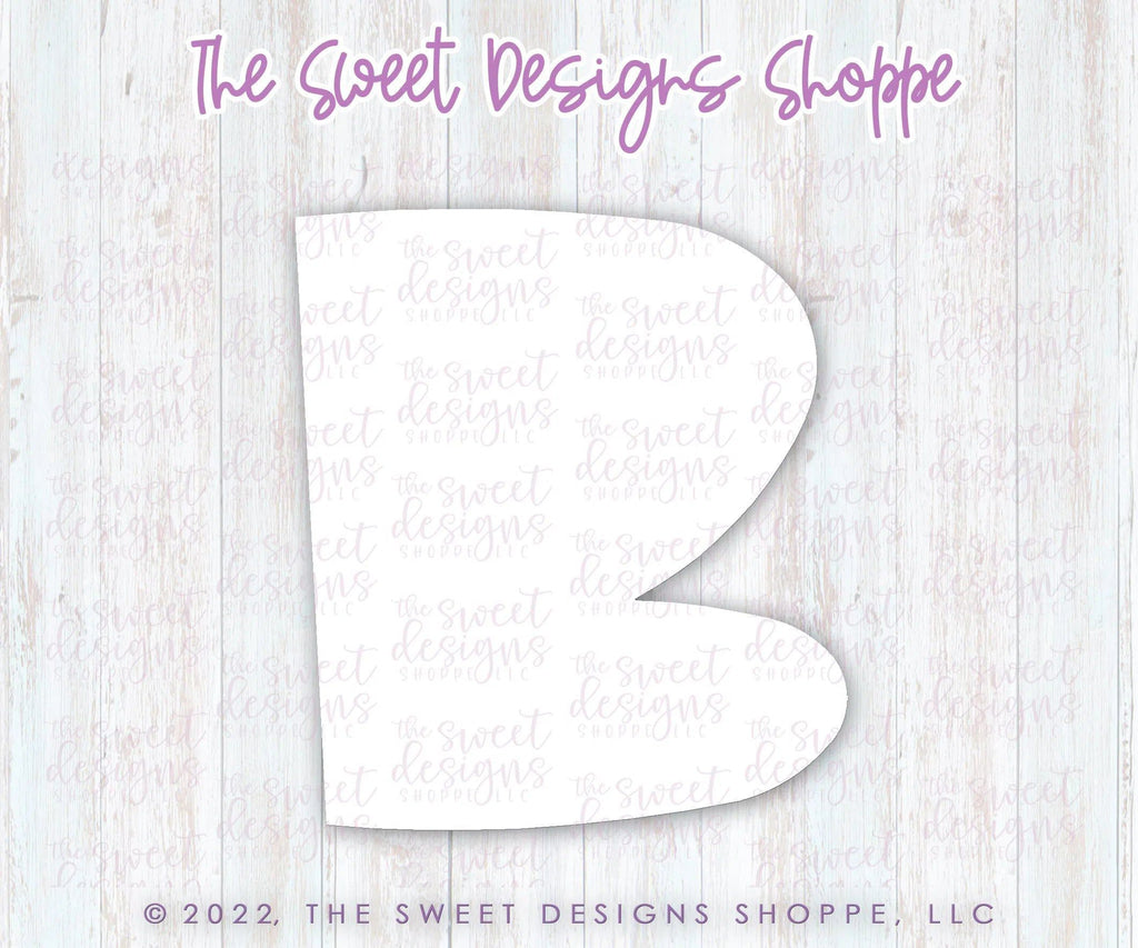 Cookie Cutters - Chubby B - Cookie Cutter - The Sweet Designs Shoppe - TSDS - - ALL,Boo,Cookie Cutter,halloween,letter,Lettering,Letters,letters and numbers,Promocode,text