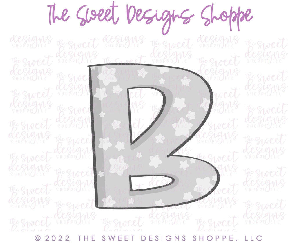 Cookie Cutters - Chubby B - Cookie Cutter - The Sweet Designs Shoppe - TSDS - - ALL,Boo,Cookie Cutter,halloween,letter,Lettering,Letters,letters and numbers,Promocode,text