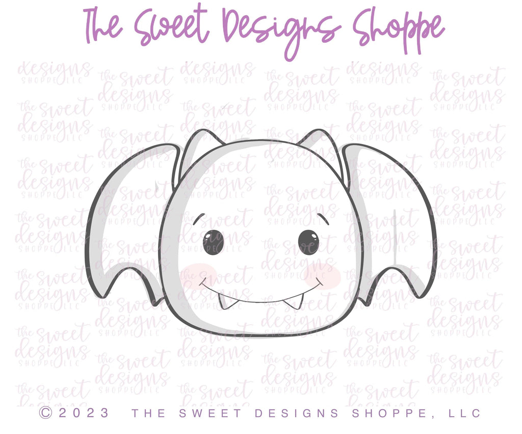 Cookie Cutters - Chubby Bat 2023 - Cookie Cutter - Sweet Designs Shoppe - - ALL, Animal, Animals, Bat, Cookie Cutter, Customize, Fall / Halloween, halloween, Promocode