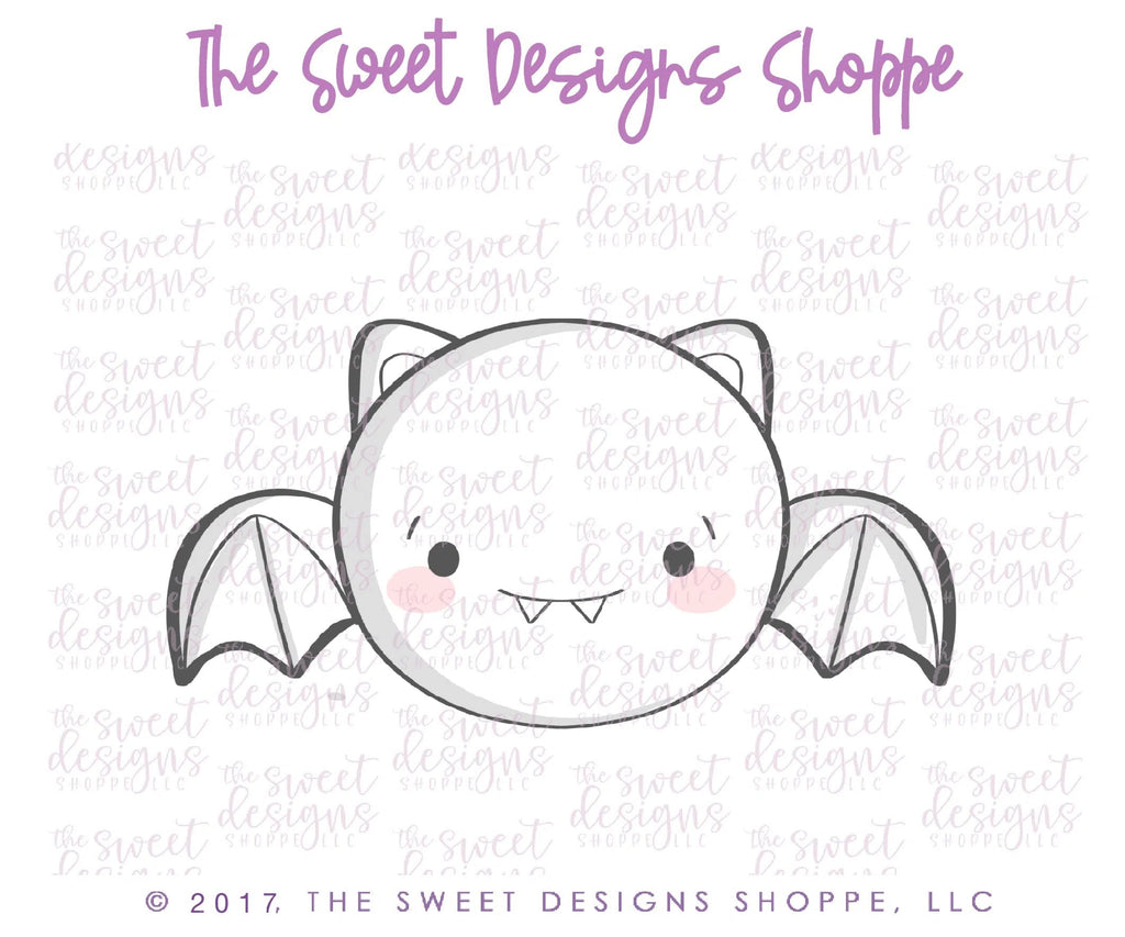 Cookie Cutters - Chubby Bat V2 - Cookie Cutter - Sweet Designs Shoppe - - ALL, Animal, Animals, Bat, Cookie Cutter, Customize, Fall / Halloween, halloween, Promocode