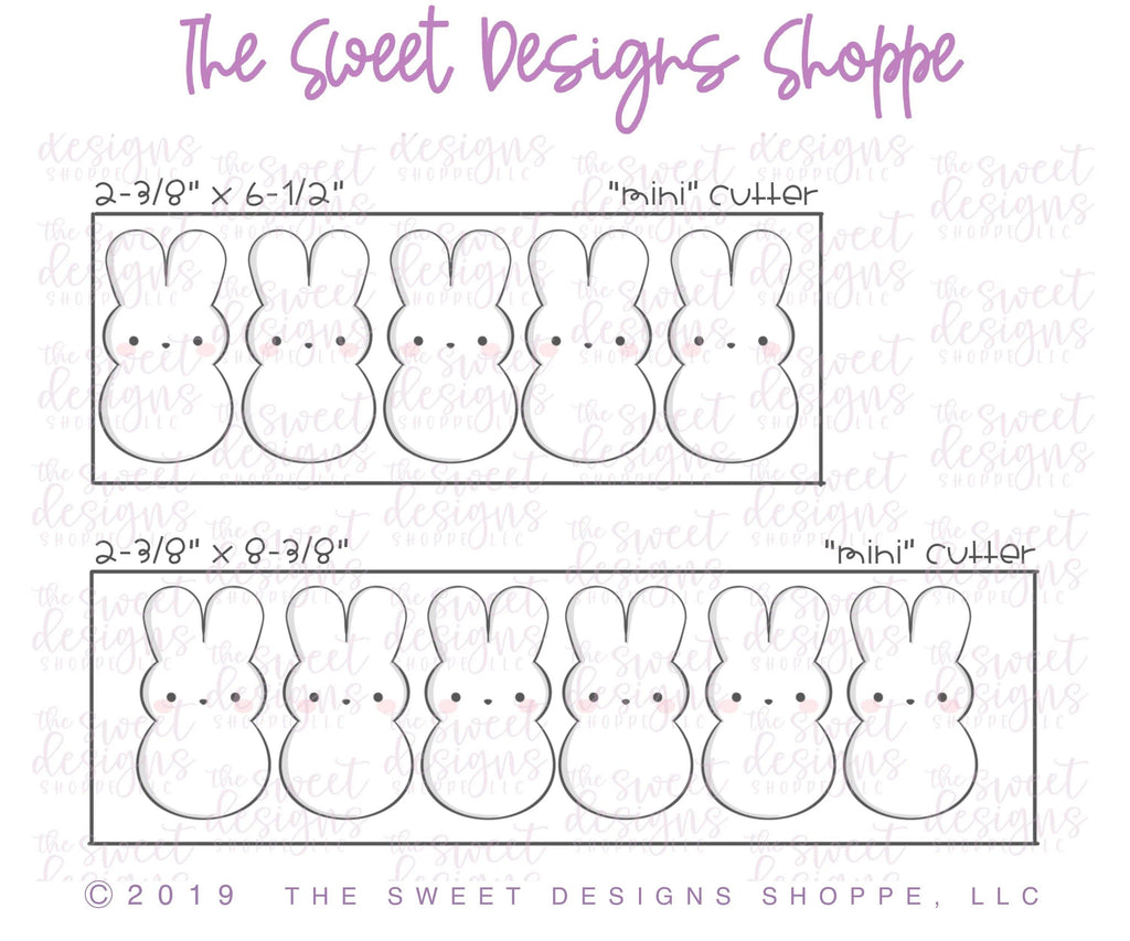 Cookie Cutters - Chubby Bunny Marshmallow - Cookie Cutter - Sweet Designs Shoppe - - ALL, Cookie Cutter, Easter / Spring, Food, Food & Beverages, Peep, Peeps, Promocode, Sweet