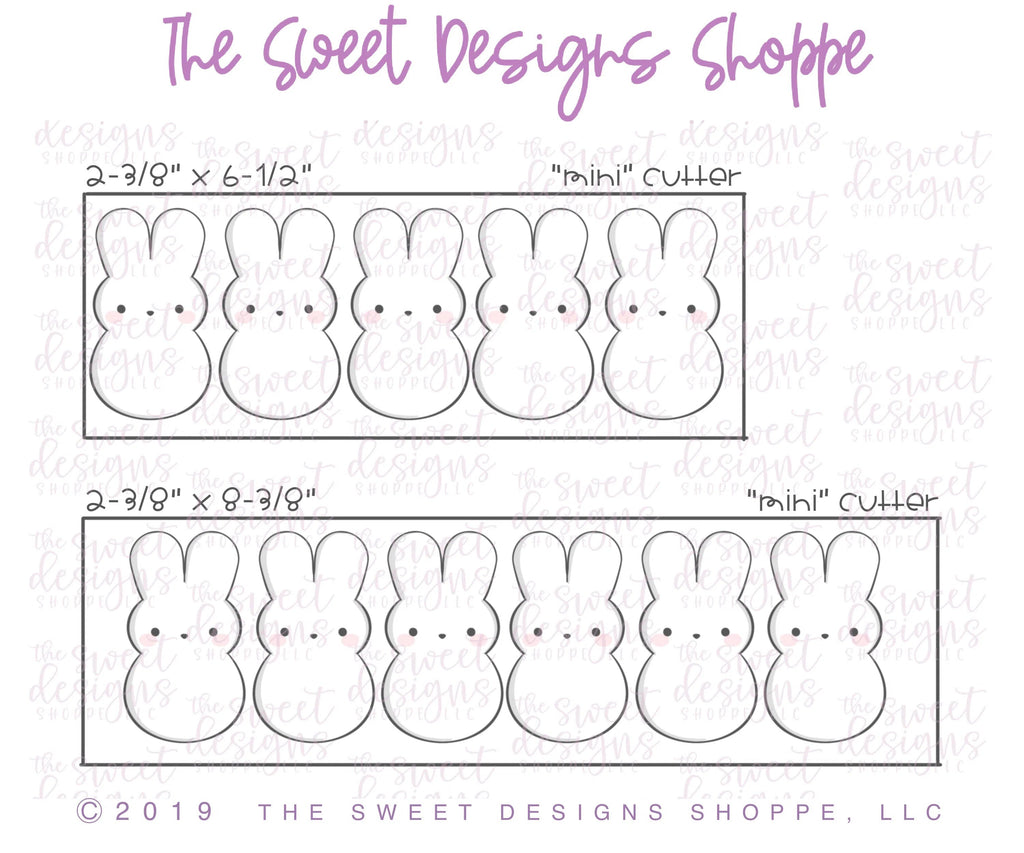 Cookie Cutters - Chubby Bunny Marshmallow - Cookie Cutter - Sweet Designs Shoppe - - ALL, Cookie Cutter, Easter / Spring, Food, Food & Beverages, Peep, Peeps, Promocode, Sweet