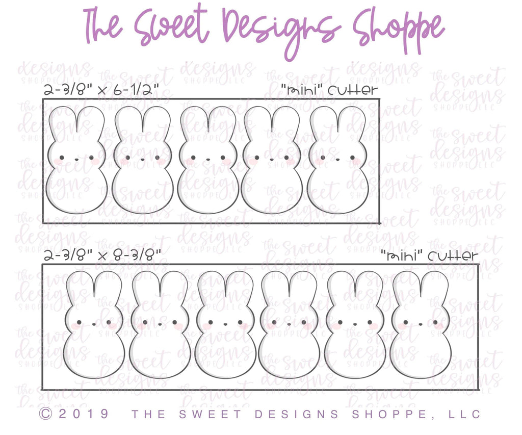 Cookie Cutters - Chubby Bunny Marshmallow - Cookie Cutter - The Sweet Designs Shoppe - - ALL, Cookie Cutter, Easter / Spring, Food, Food & Beverages, Peep, Peeps, Promocode, Sweet