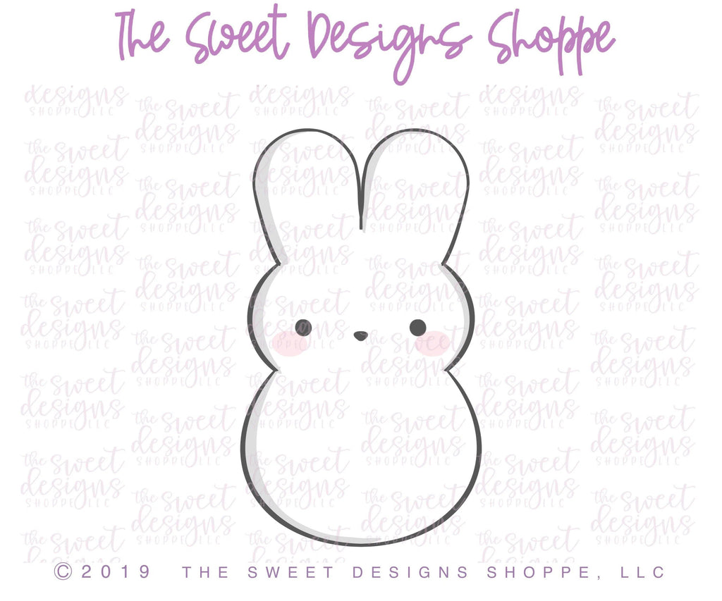 Cookie Cutters - Chubby Bunny Marshmallow - Cookie Cutter - The Sweet Designs Shoppe - - ALL, Cookie Cutter, Easter / Spring, Food, Food & Beverages, Peep, Peeps, Promocode, Sweet