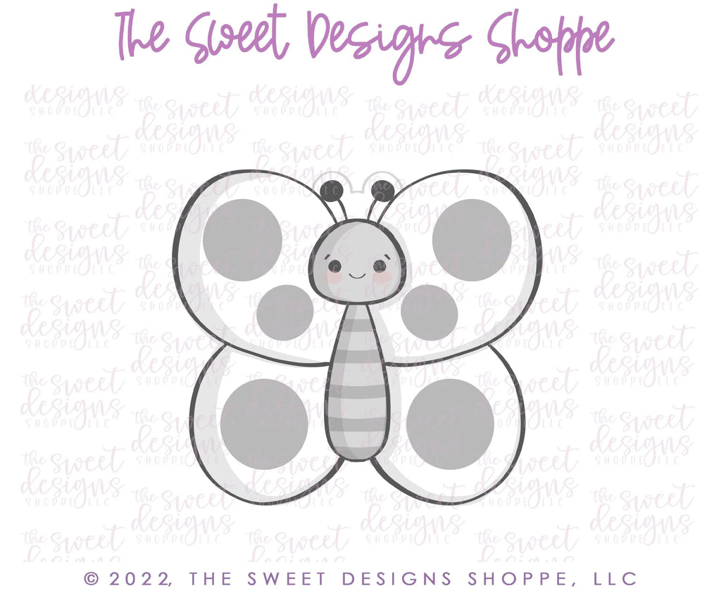 Cookie Cutters - Chubby Butterfly - Cookie Cutter - The Sweet Designs Shoppe - TSDS - - ALL,Animal,Animals,Animals and Insects,Cookie Cutter,Easter,Easter / Spring,insect,Insects,Promocode,Spring,Summer