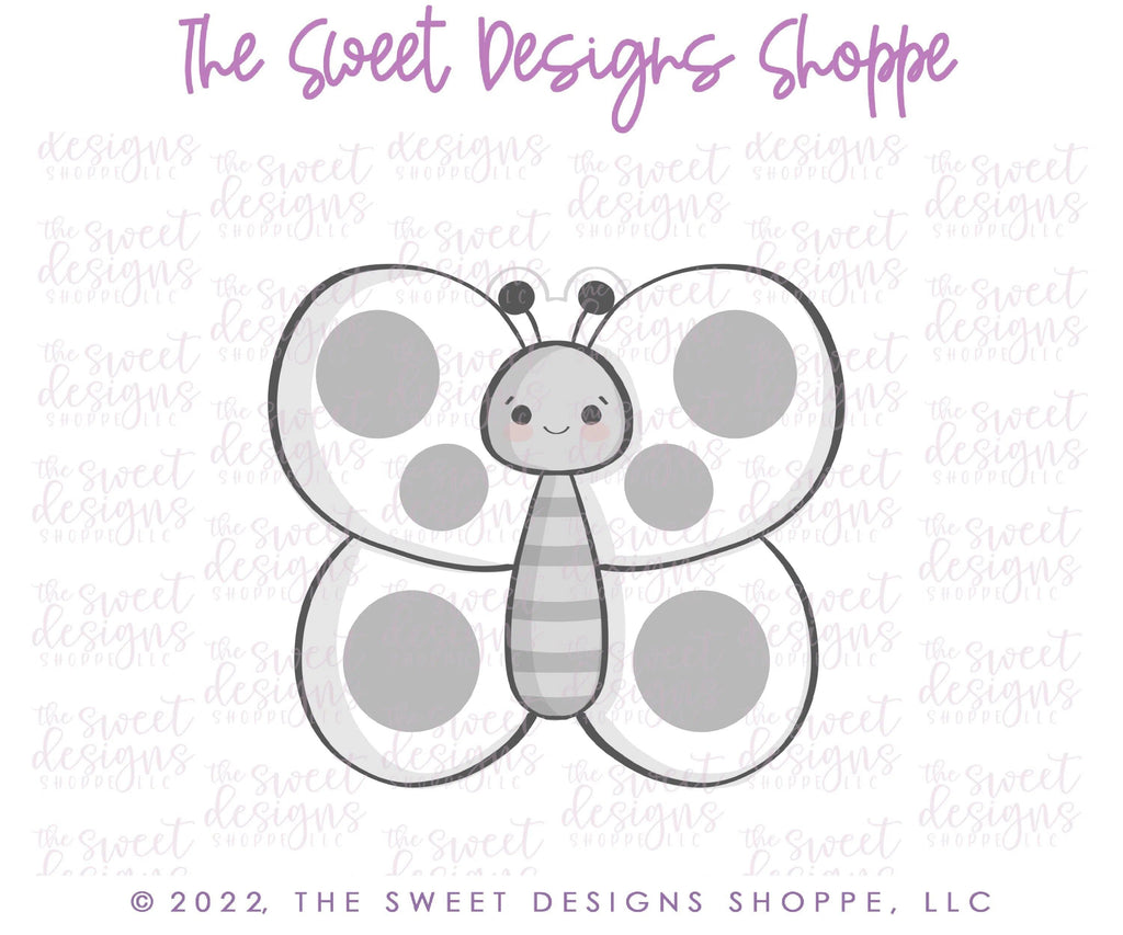 Cookie Cutters - Chubby Butterfly - Cookie Cutter - The Sweet Designs Shoppe - - ALL, Animal, Animals, Animals and Insects, Cookie Cutter, Easter, Easter / Spring, Insects, Promocode, Spring