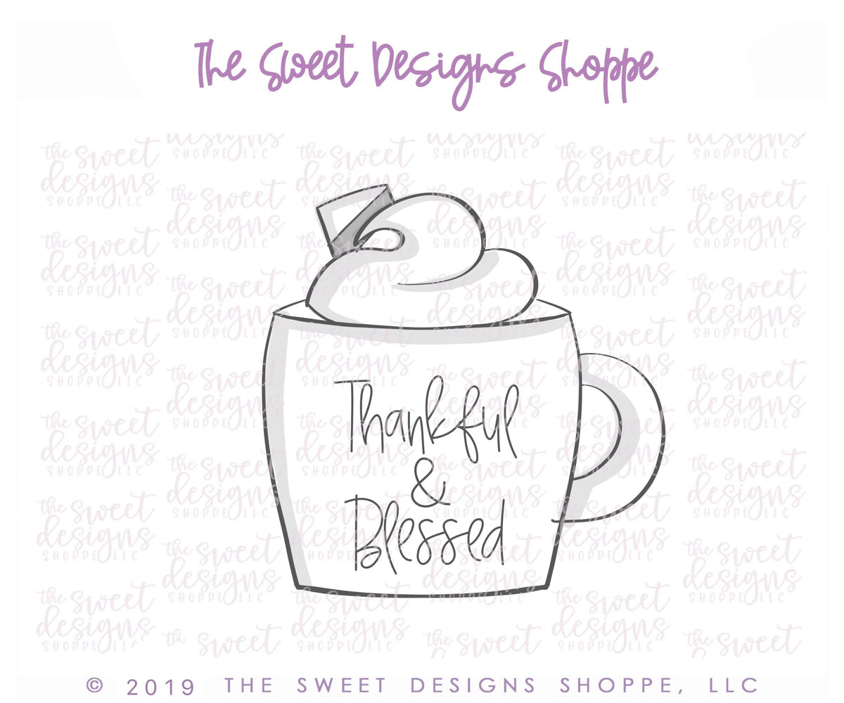 Cookie Cutters - Chubby Coffee Mug 2018 - Cookie Cutter - The Sweet Designs Shoppe - TSDS - - ALL,Autumn,beverage,Coffee,Cookie Cutter,drink,Fall,Fall / Halloween,Fall / Thanksgiving,Food beverages,mug,mugs,Promocode,STL