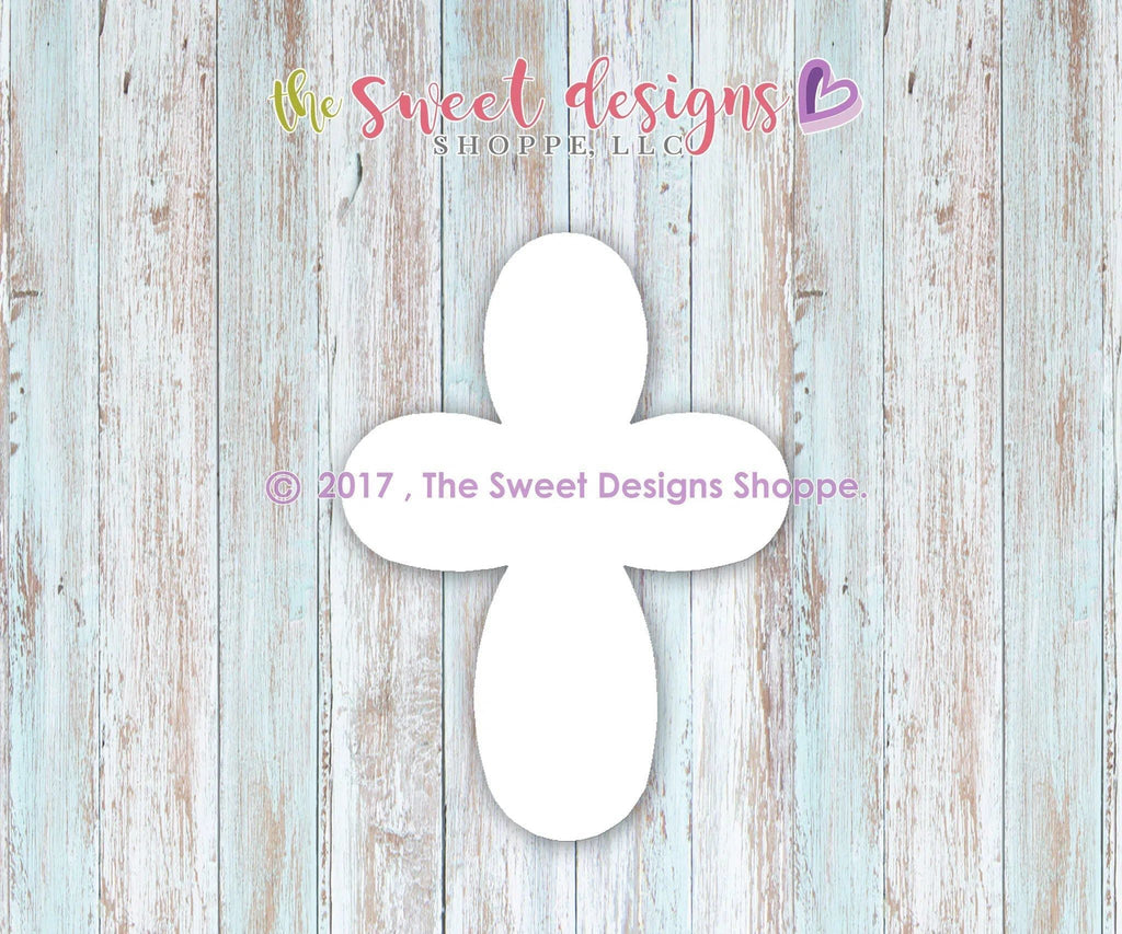 Cookie Cutters - Chubby Cross v2- Cookie Cutter - The Sweet Designs Shoppe - - ALL, communion, Cookie Cutter, First Communion, Promocode, Religious