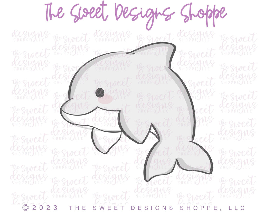 Cookie Cutters - Chubby Dolphin - Cookie Cutter - Sweet Designs Shoppe - - ALL, Animal, Animals, Animals and Insects, Cookie Cutter, fish, Kids / Fantasy, Promocode, summer, under the sea